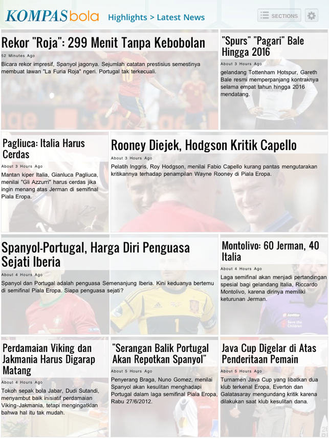 Kompas Bola for iPad(圖2)-速報App