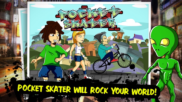 Pocket Skater Online: Xtreme Downhill Street Skate-Boarding & Roller-Blade Drift FREE