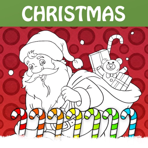 Christmas Coloring Book FREE: Snowy Xmas, Snowflakes, & Santa Claus Edition iOS App