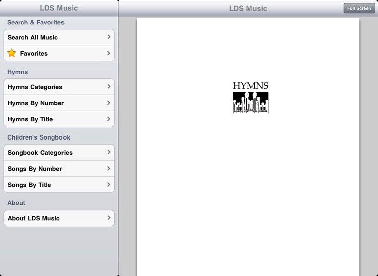 LDS Music for iPad