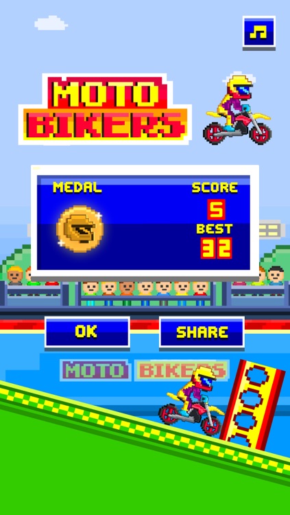 Moto Bikers - Play Pixel 8-bit Bike Racing Games for Free screenshot-3