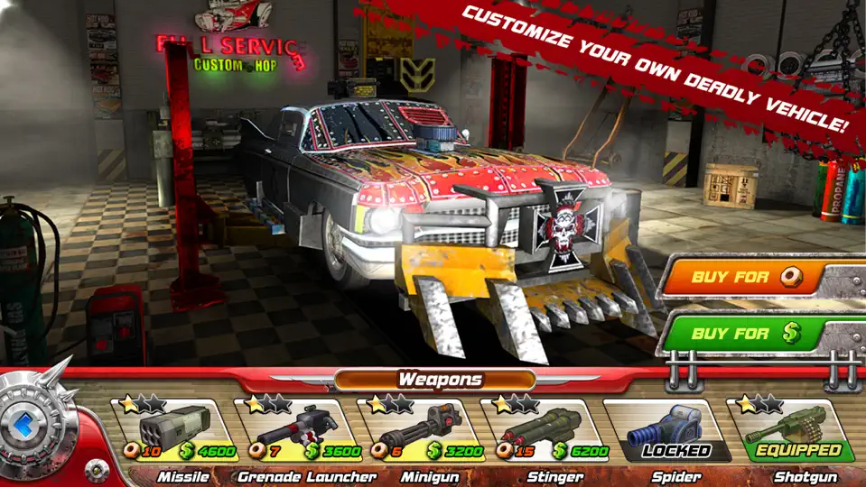 Captura de pantalla de Death Tour - Racing Action 3D Game With Awesome Hot Sport Classic Cars And Epic Guns en iPhone 5