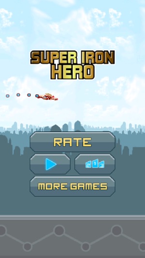 Super Flappy Iron Hero - Tap and Fly