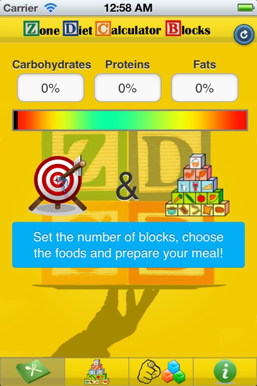 Zone Diet Calculator Blocks by Roberto Tagliento