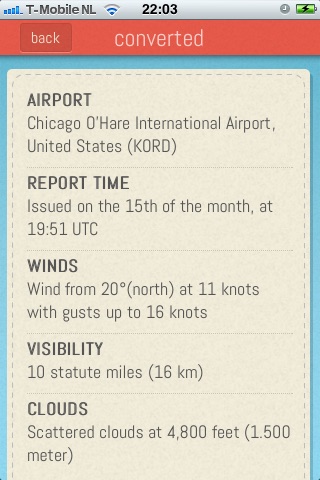 METAR Reader screenshot 4