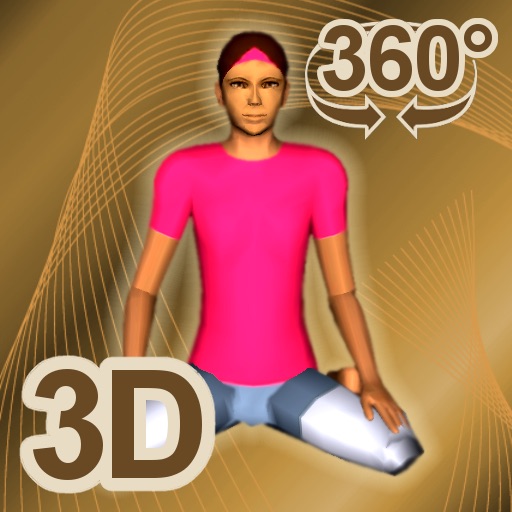 Yoga Fitness 3D Icon