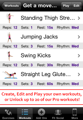 Hip & Thigh Workouts Free screenshot 3