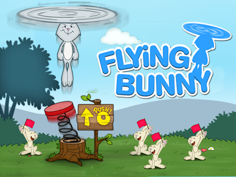 空飛ぶウサギ 無料ゲーム ' 無料アプリのおすすめ画像1