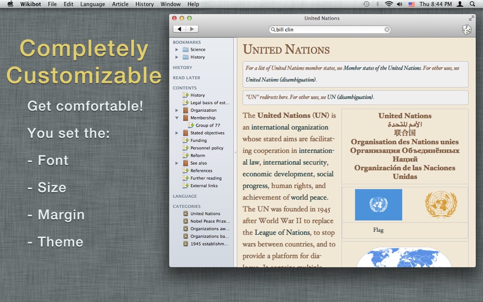 #3. Wikibot — A Wikipedia Articles Reader (macOS) 由: Avocado Hills, Inc.