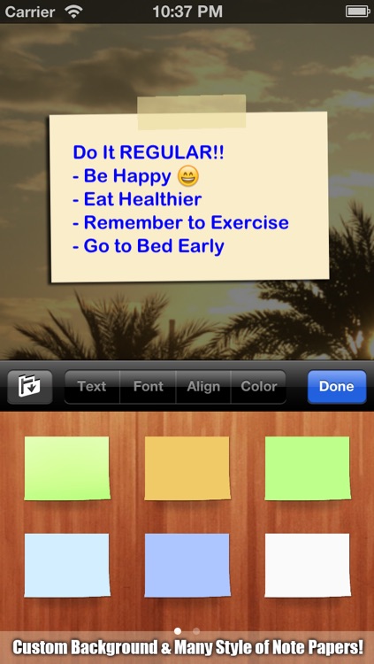 Swipe Notes - Sticky Notes with Your Inspirational Background screenshot-3