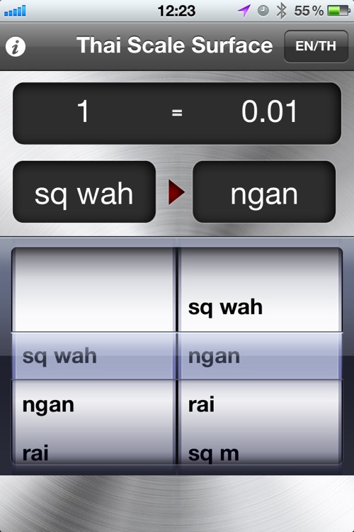 Thai Area Unit Converter