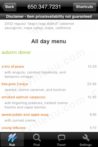 CrazyMenu restaurant menus social food and bar reviews, eat and dine with facebook and twitter friends screenshot 4