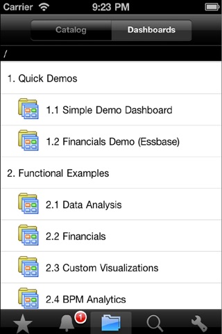 Oracle Business Intelligence Mobile screenshot 2