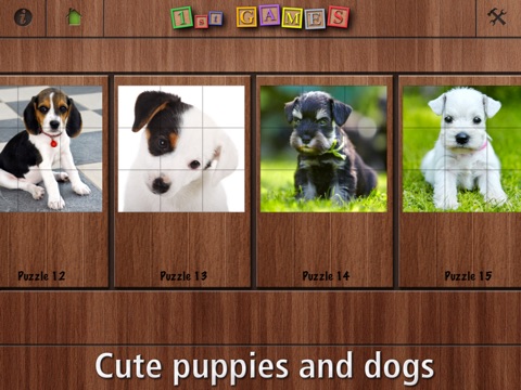 1st GAMES - Cute puppies and dogs HD puzzle for kids screenshot 3