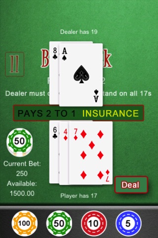 BlackJack HD+ screenshot 3