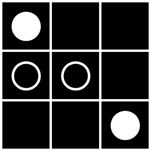 Noughts and crosses disappear iOS App