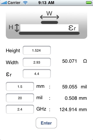 Microstrip RF screenshot 2