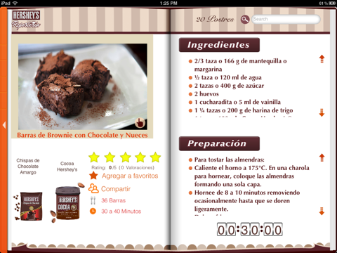 Recetario Hershey's® Repostería screenshot 3