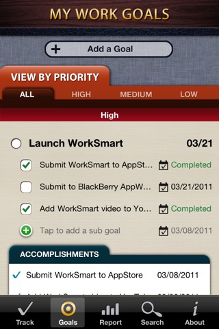 WorkSmart Lite - Manage your career, job accomplishments, and business goalsのスクリーンショット3 WorkSmart Lite - Manage your career, job accomplishments, and business goalsのスクリーンショット3