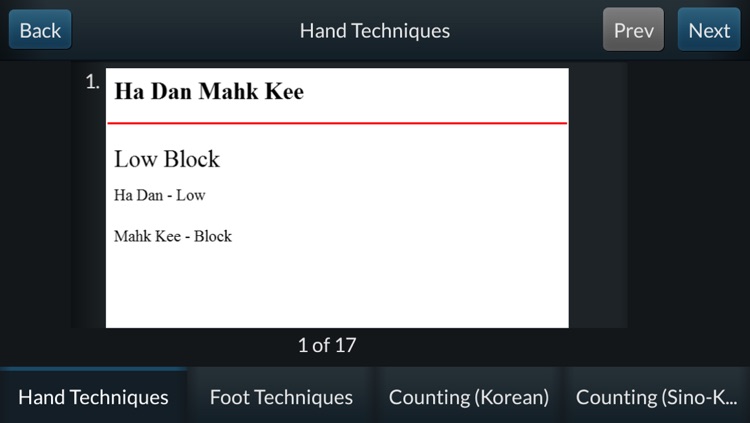 Tang Soo Do Terminology