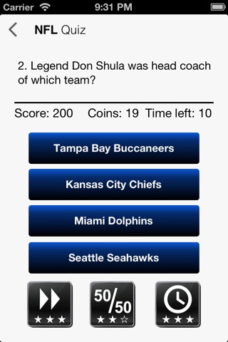 American Football League Quiz screenshot 2