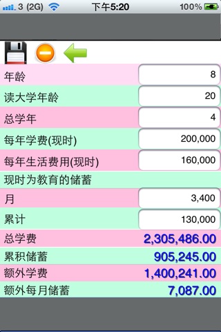 Education Fund Calculator 子女教育计算机 screenshot 4