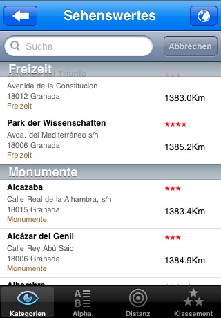 Navigaia: Granada Travelguide in German screenshot 2