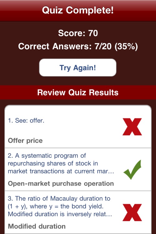 Financial Terms, Flashcards, & Quiz screenshot-4