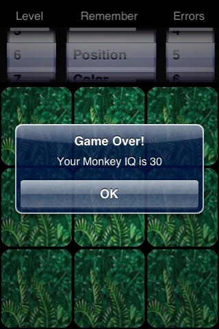 Monkey Memory Free screenshot 4