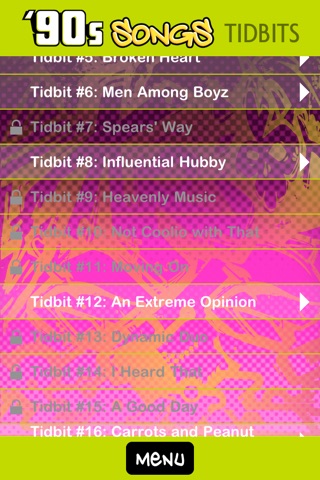 '90s Song Lyrics - Tidbit Trivia screenshot 4