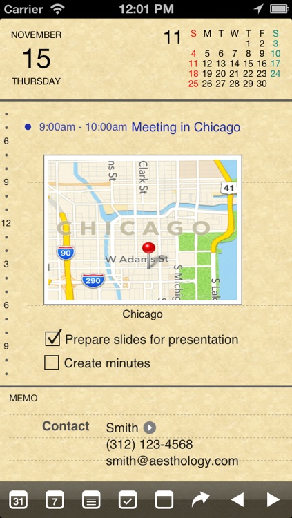 Organizer for iPhone