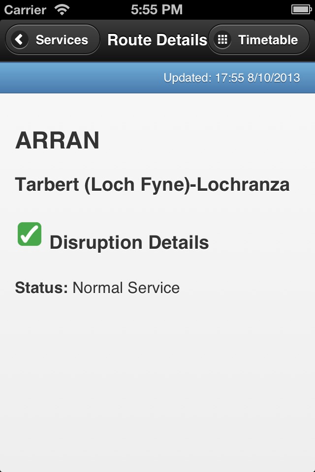 CalMac Status screenshot 4