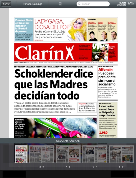Clarín para iPad