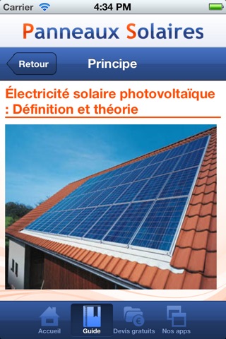 Panneaux Solaires screenshot 3