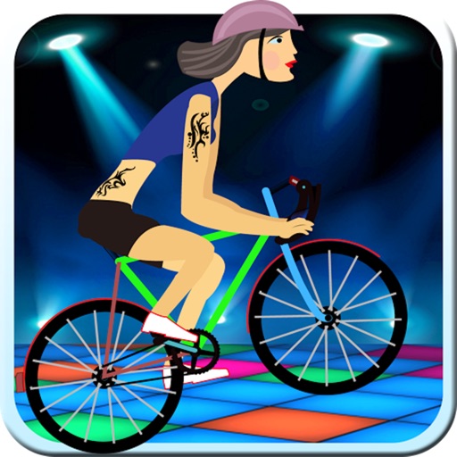 Night Club bicycle race - The cute girls challenge - Free Edition