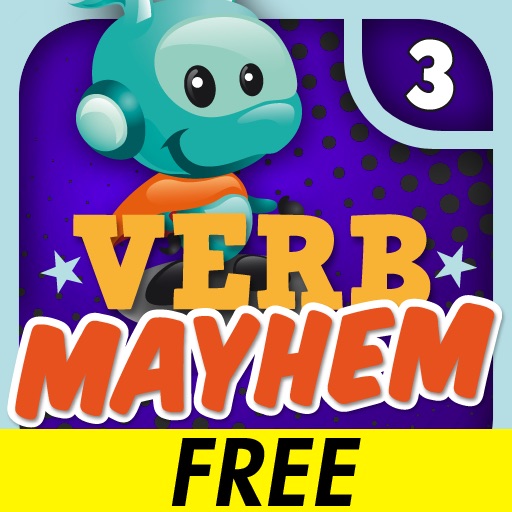 Verb Mayhem HD Level 3 FREE iOS App