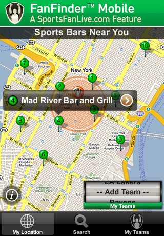 FanFinder - Sports Bar Locator screenshot 3