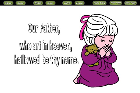 Bible Coloring Stories Lords Prayer(圖2)-速報App