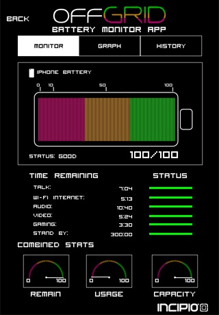 offGRID BatStat Battery Monitor screenshot 2