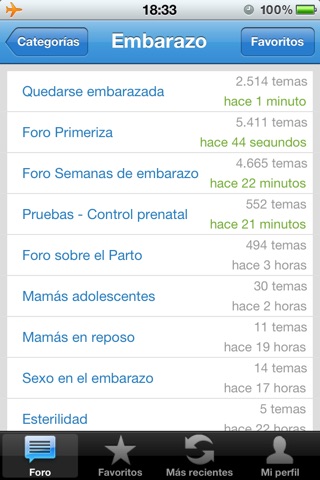 Foro embarazo screenshot 2