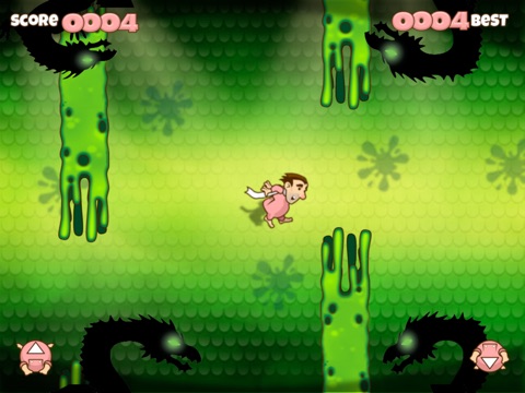 Flappy Flying Fatman in slimy dragon world screenshot 3