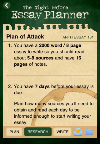 Essay Planner screenshot 3