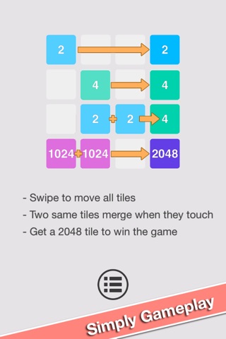 2048 - Power of Two - Merge the numbers in 4x4 or 5x5 matrix screenshot 3