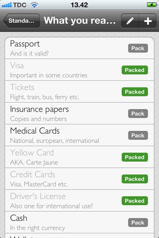 Packing Lists screenshot 4