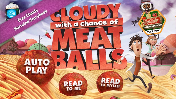 Cloudy with a Chance of Meatballs Movie Storybook & Cloudy 2 Children's Activity Book