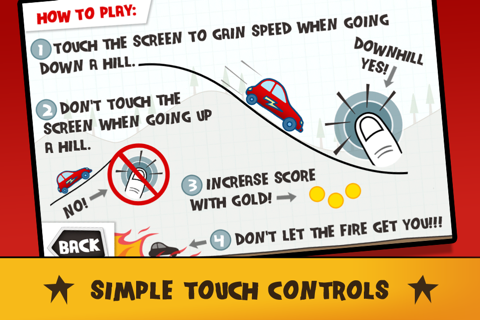 Doodle Fun Car Racing Free Game - Race The Fire Or Die! screenshot 3