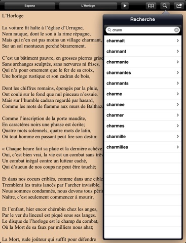 Gautier: Recueils poétiques for iPad screenshot 4