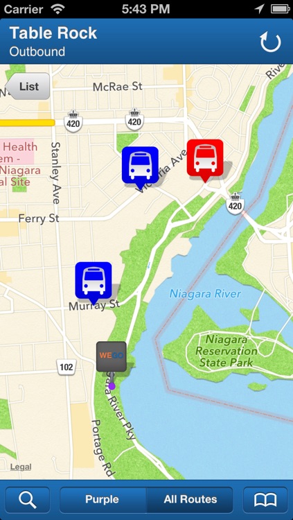 Transit Stop: WEGO Niagara Falls Bus Tracker