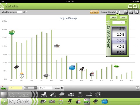 goalGetter - Financial goal planner screenshot 3