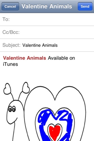 Valentine Animals - Paint and Play screenshot 2